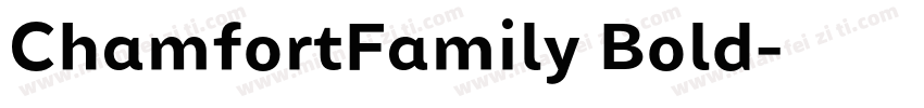 ChamfortFamily Bold字体转换